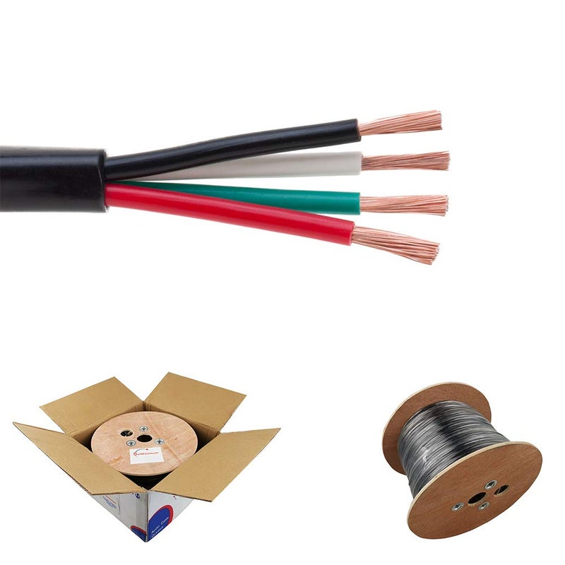Satmaximum 16/4 250FT Outdoor Speaker Wire Copper Clad Aluminum, Stranded Bulk Audio Cable | CL2, Direct Burial, UV Resistant - Image 1